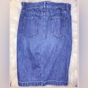 GAP Blue Denim Midi Skirt